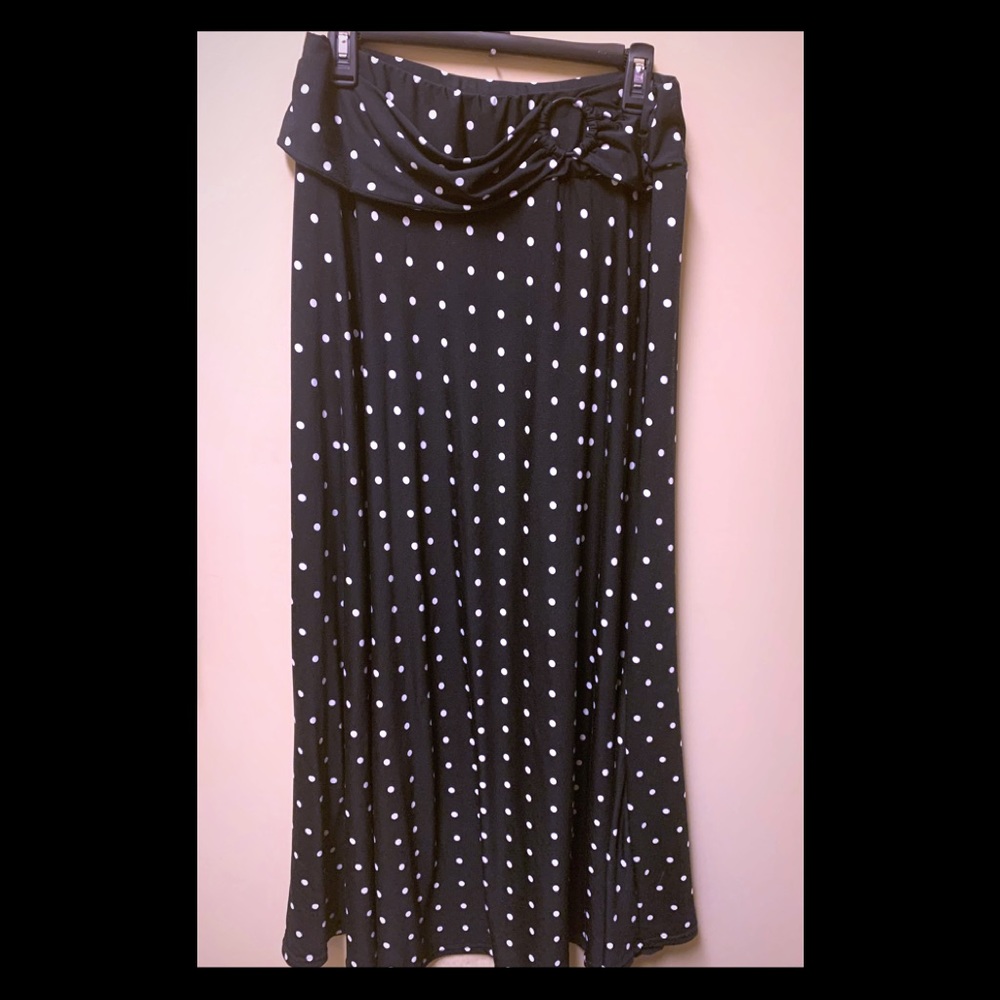 COPY - Robert Louis polka dot long skirt